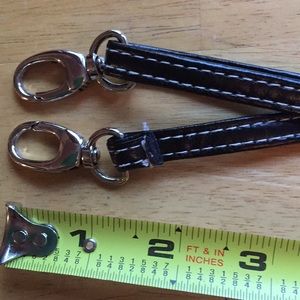 28-54 long strap for bag black silver